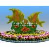景心園藝近期綠化案例 五色草造型 植物雕塑